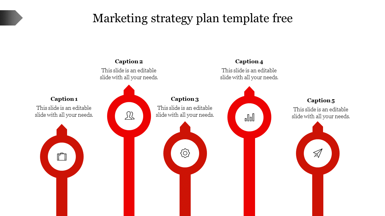 marketing strategy plan template free-red